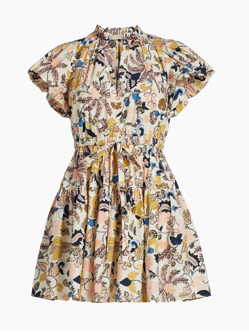Ulla Johnson Izel Dress, Nwt, Sz 10 In Magnolia Cream Floral